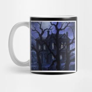 Spooky House at Night Mug